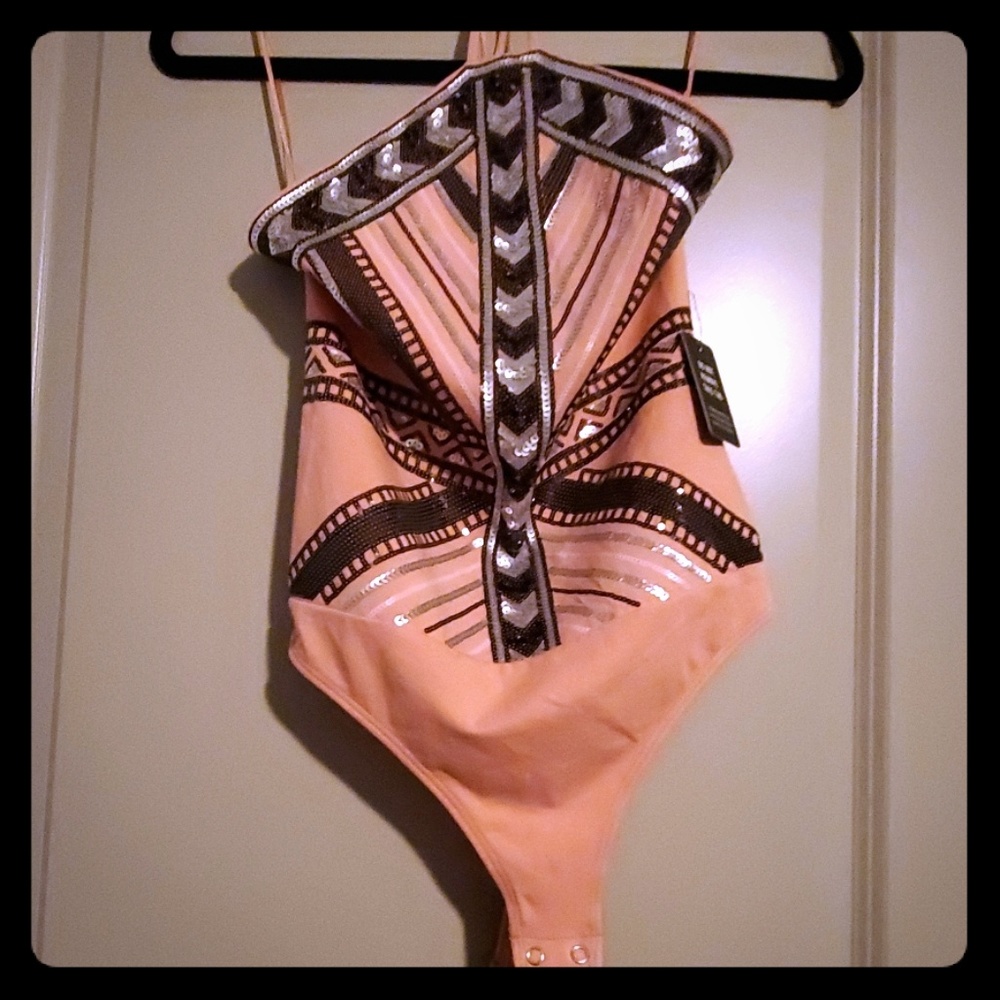 Beaded bodysuit